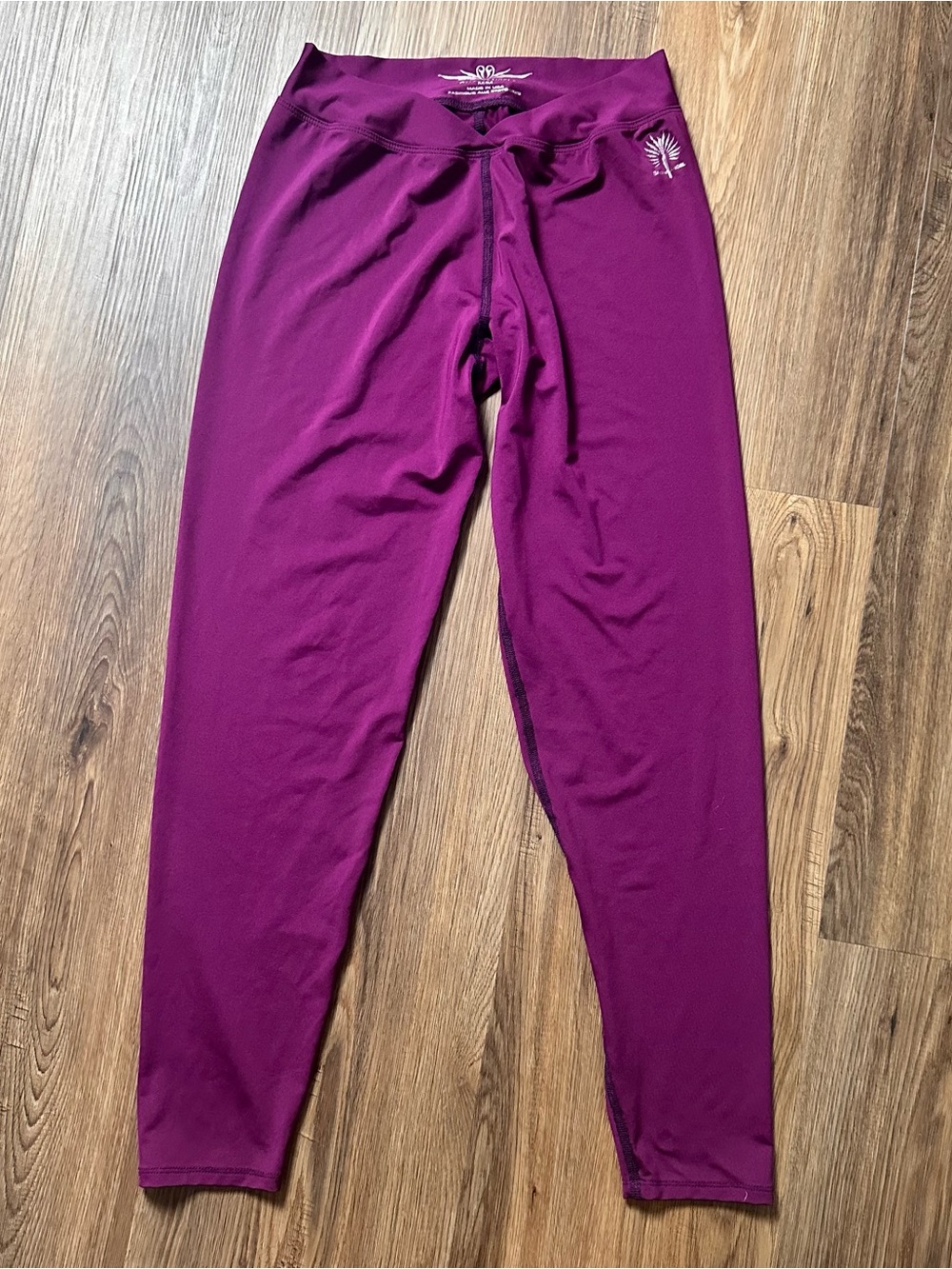 Snow Angel Cybersilk Base Layer Leggings Women Medium Purple Outdoor Lightweight